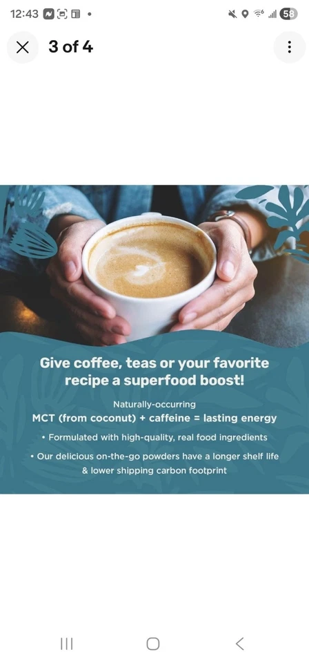 Laird Superfood Creamer Original 32 oz - Crema de café no láctea con superalimento Foto 4 de 4