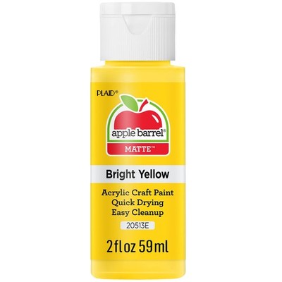Acrylic Paint In Assorted Colors 2 Oz 20513 Bright Yellow