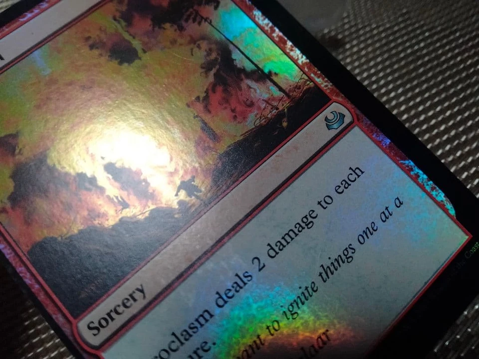 Modern Masters 2017 Guren Jigoku Foil Card Misaligned Frame Used - Image 4 of 4