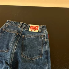 Bonco Blue by Mora Jeans Button Fly Straight Leg Blue Womens sz 5 24x30"