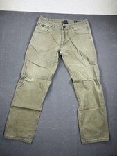 KUHL Outkast Cotton Canvas Pants Vintage Patina Faded Olive Outdoors Men’s 34x32