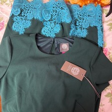 Brand new Vince camuto Green and blue lace dress size 2