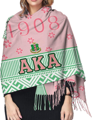 AKA Scarf Womens Summer Pashmina Shawl Wrap Soft Cozy Sorority Gift Scarves for