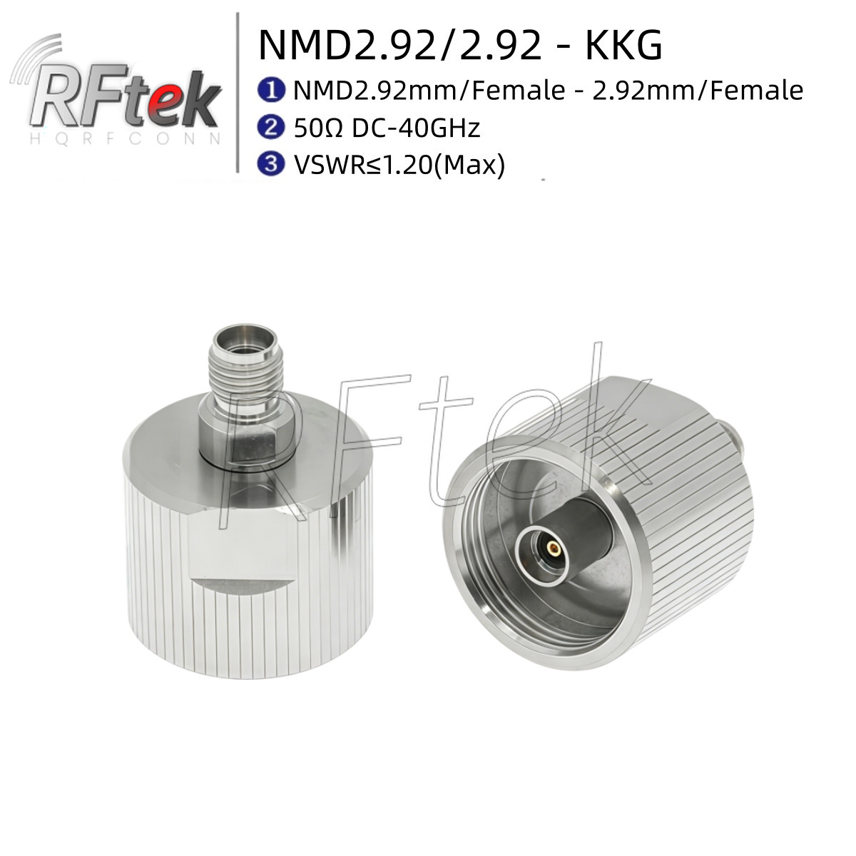 NMD2.92mm Female To 2.92mm Female VNA Connector Vector Network Analyzer Adapter