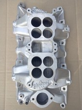 Mopar Edelbrock D64 2x4 Bbl 273 Alum. Intake Cudadartduster
