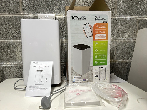 TCP Smart WiFi Dehumidifier HEPA 12L/Day 2.4L Tank Voice Control 185W