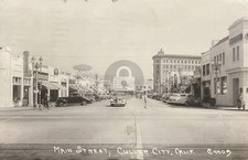 Culver City California CA Main Street Los Angeles RPPC Photo Postcard COPY