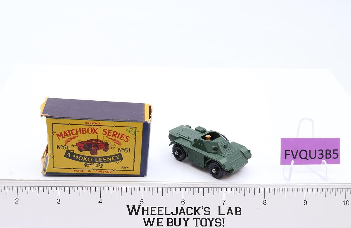 Ferret Scout Car No. 61 MOKO Lesney Matchbox 1959 Vtg England NM w