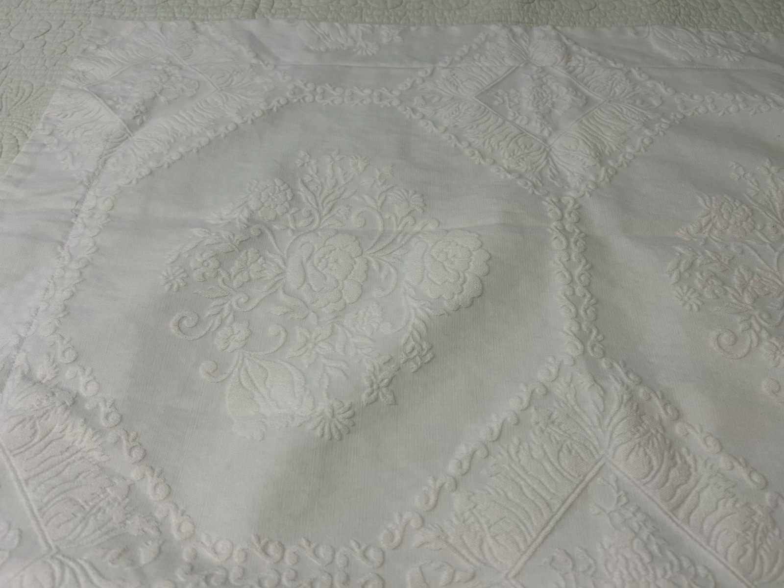 Chambers Euro 26"Pillow Sham Jacquard Floral Cotton Italy Luxury Linens