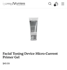 NUFACE Facial Toning Device Micro Current Gel Primer 