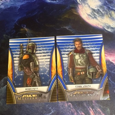 2026 Star Wars Masterwork Boba Fett Blue plus Cobb Vanth Blue Variations