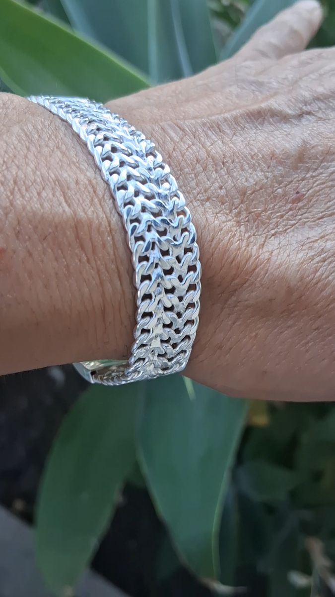 esclava de plata 925 estilo petatillo mexicana / Bracelet Silver
