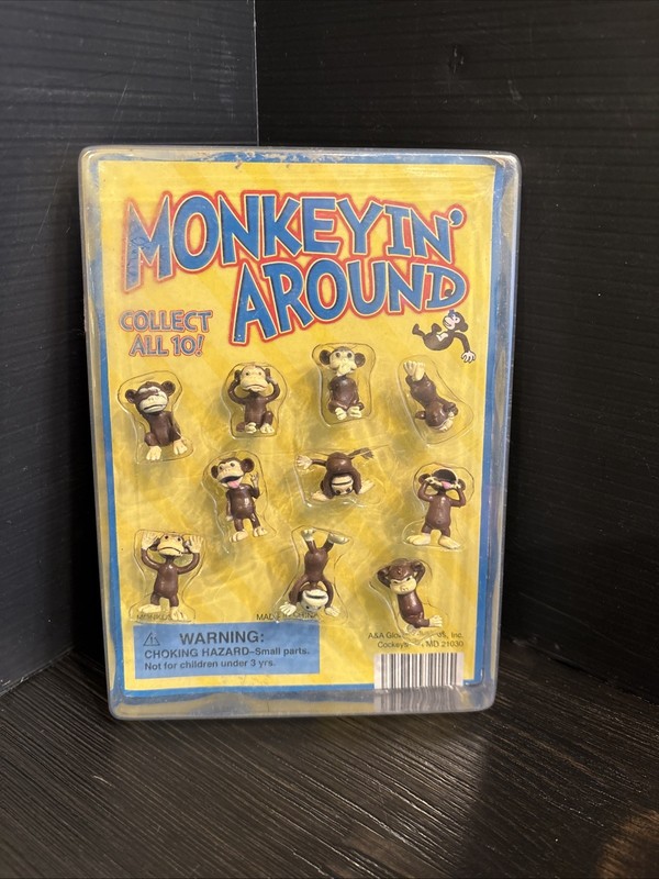 11) Vintage Vending Display Board Monkeyin' Around