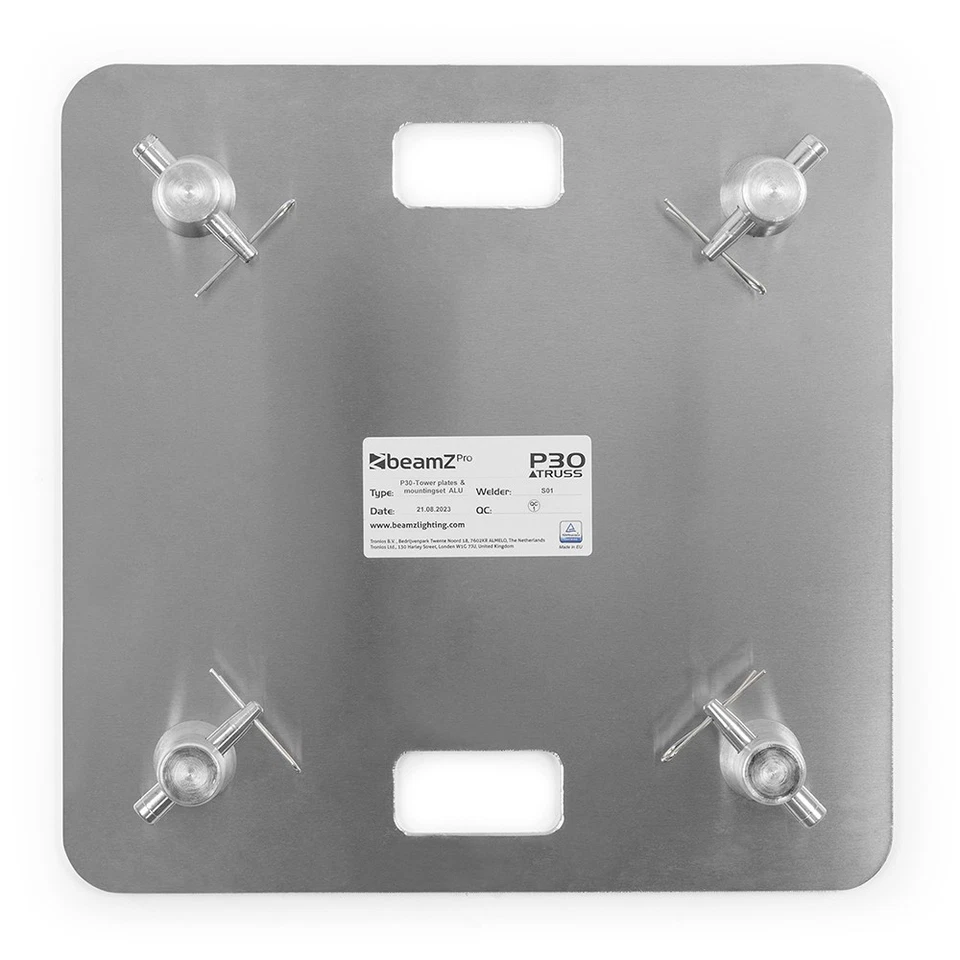 BeamZ Pro P30 Lighting Podium Plinth Plates & Mounting Set, Aluminium - Image 4 of 4