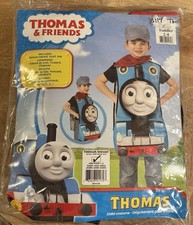 Thomas Train Halloween Costume Conductor Boys Toddler 2-4 Hat Scarf NEW Rubie  s