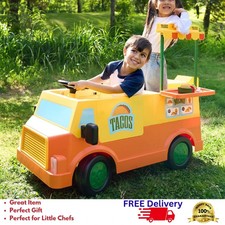 12v Kids Ride On Taco Truck Car W Remote Electric Toy Food Truck Vehicle