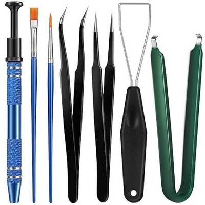 9-Piece Keyboard Lubrication Kit with Switch Puller, IC Extractor, Keycap Puller