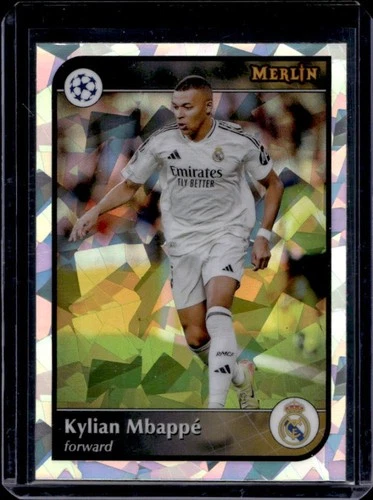2024-25 Topps Merlin Chrome UEFA Kylian Mbappe Atomic Refractor #9 Real Madrid