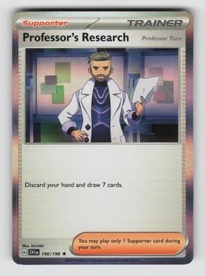 Professor's Research (Professor Turo) 190/198 Scarlet & Violet Pokemon Holo NM