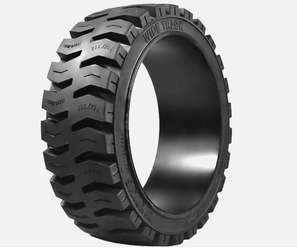 21X7X15 Solid Wide Track Forklift Tire - Traction
