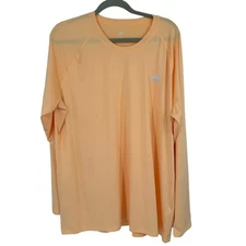 Adidas Golf Men Logo Long sleeve Swim Shirt Rash Guard size 2Xl Peach