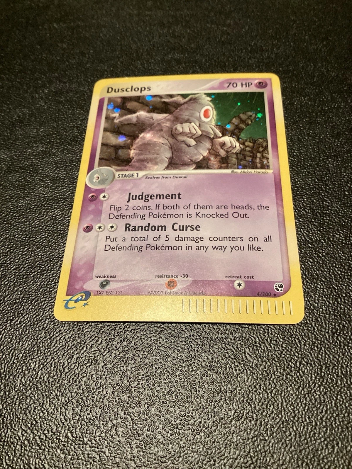 Pokemon TCG Dusclops 4/100 Sandstorm Holo 2003