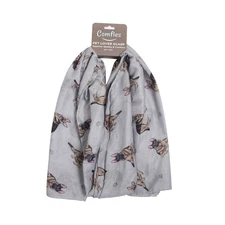 German Shepherd Dog Lover Scarf - Year-round scarf, Lightweight, 67"