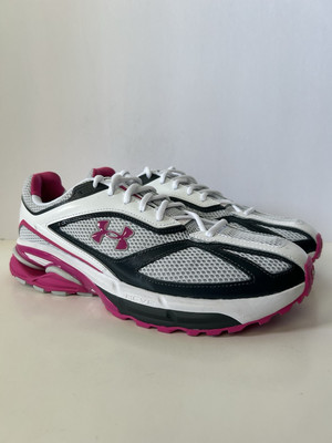 Under Armour Apparition Shoes Mens 12.5 Pink White  3027595-103 Running Shoes