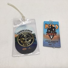 KISS Kruise 2015 Alive V Commander Laminate Badge And Luggage Tag Gene Paul