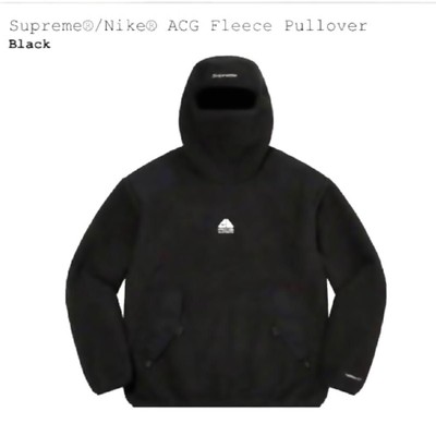 SUPREME NIKE ACG Fleece Pullover Fleece Pullover Black L Balaclava 