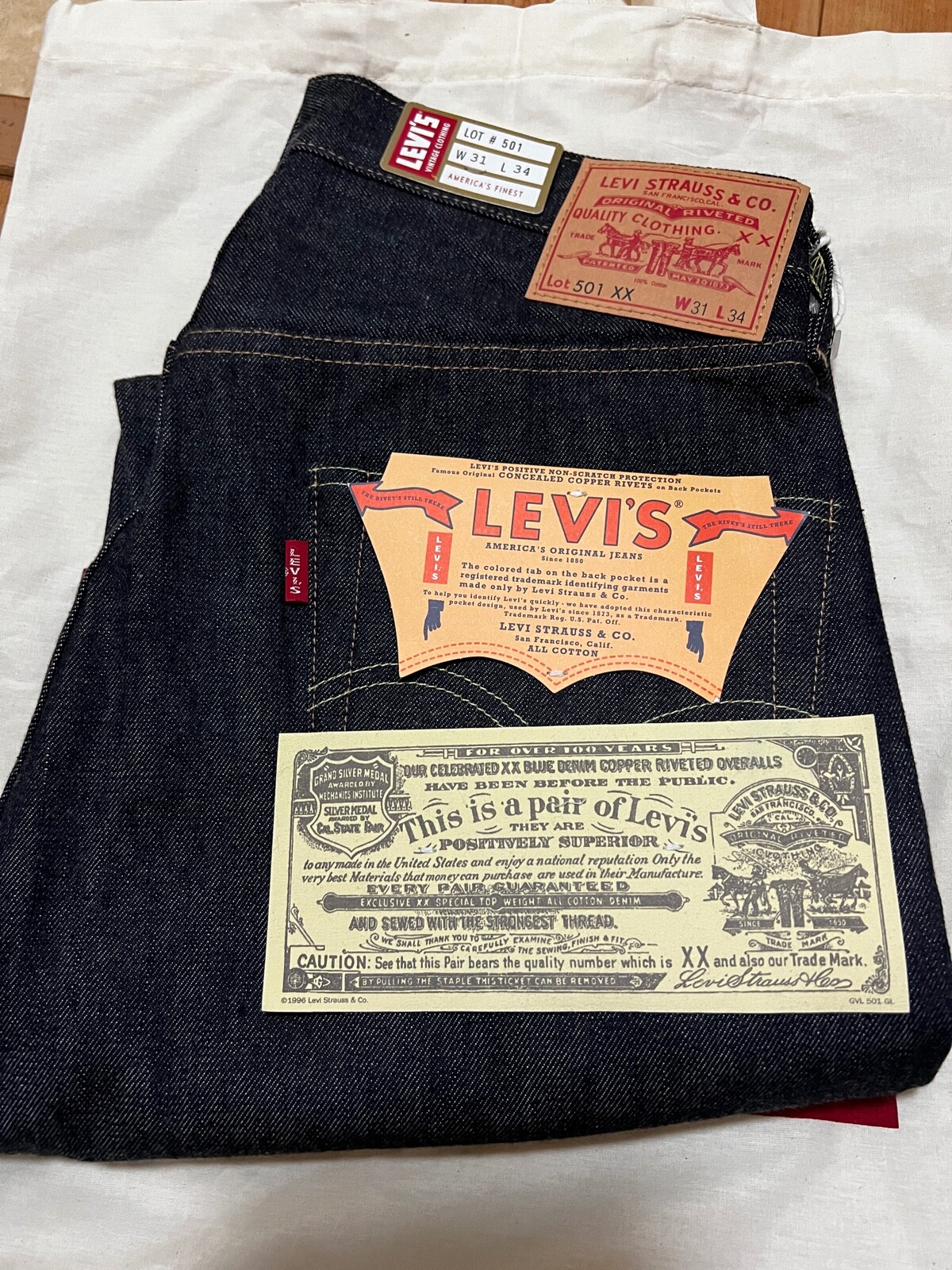 LIMITED EDITION LEVI'S® VINTAGE CLOTHING 1963 501® JEANS From tokyo 31 34