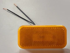 Command K-58 Amber Marker Light 12V 003-58 White Base RV Trailer