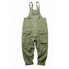 Men's Jumpsuit Pants Overall Cargo Casual Workwear Tooling Cotton Trousers Loose