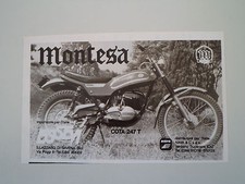 advertising Pubblicità 1975 MOTO MONTESA COTA 247 T