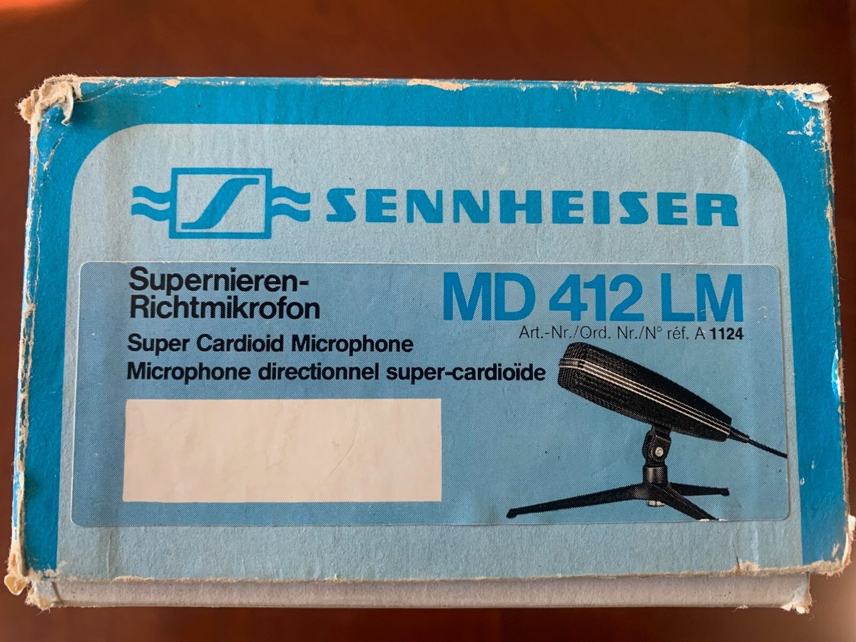 Vintage Rare Sennheiser MD 412 Tested Works | eBay