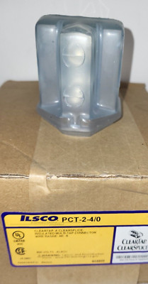 1 New ILSCO PCT-2-4/0 AL9CU 2/0-14 600V Clear Tap
