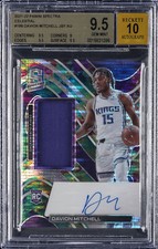 2021 PANINI SPECTRA CELESTIAL JERSEY AUTO DAVION MITCHELL RC /99 BGS 9.5 AUTO 10