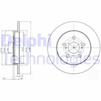 2X Delphi BG4201C Bremsscheibe FüR Toyota