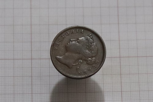 🧠🇲🇾 STRAITS SETTLEMENTS 1 CENT 1888 VICTORIA B66 #926 - Picture 2 of 3