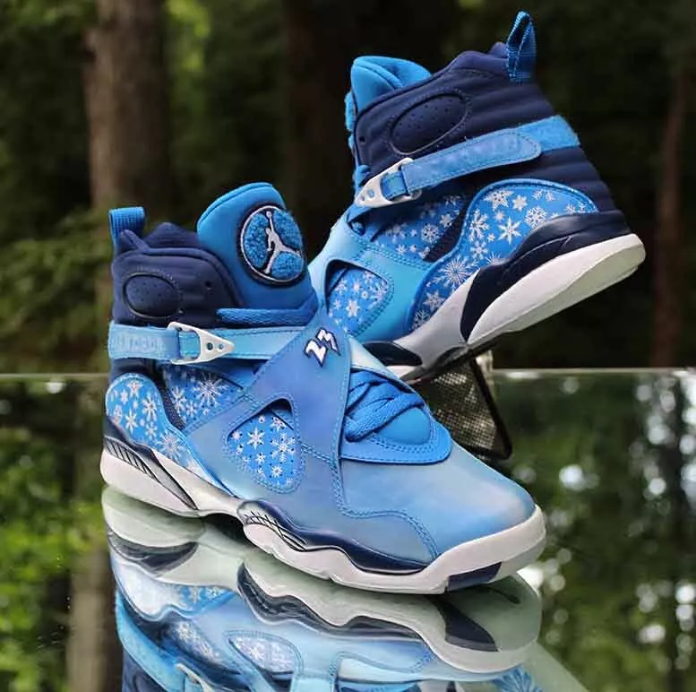 Vaccineren Markeer gallon Nike Air Jordan 8 VIII Retro Snowflake Size 6.5Y Cobalt Blue White  305368-400 | eBay