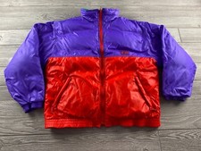 Cb Sports Retro Reversible Puffer Neon Green Red Purple Ski 2 Jackets Large