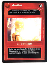 Star Wars CCG Blasted Droid Cloud City DARK SIDE Decipher SWCCG NEAR MINT NM