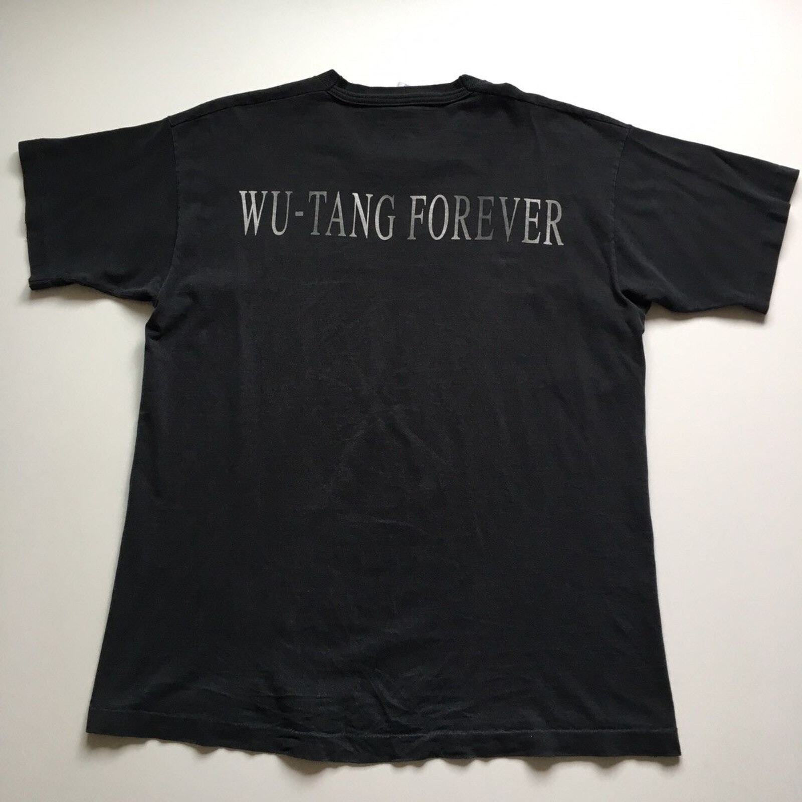 Crazy Vintage 90s Wu-Tang Forever Graphic Promo Rap T Shirt Mens XL Rare FOTL image 3