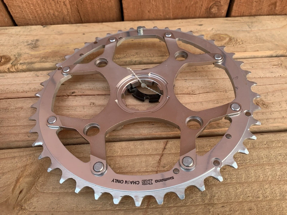 Передняя звездочка/паучья пластина Shimano Deore XT M739 MTB НОВАЯ/новая из старых запасов Япония - 3x 7-8 скоростей 44T - Изображение 3 из 4