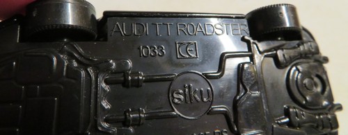 Siku Audi TT Roadster Black #1033 Loose Used Toy Car Hardtop Convertible 2-7/8"L - Picture 13 of 17
