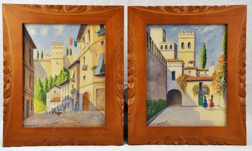 Pair of 1947 "Granada, Spain" Cityscapes. (BI#170311) - Picture 15 of 16