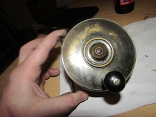 excellent vintage malloch perth brass + ebonite sun + planet fishing reel 4"