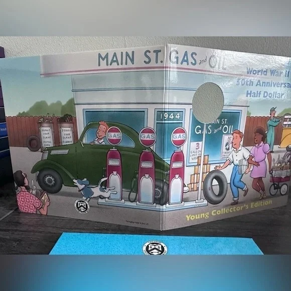 1991-1995-P WWII Half Dollar Commemorative Coin Collector's Edition - Image 4 of 4