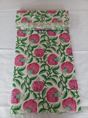 Floral Printed Cotton White Pink Floral Print Floral Print Women Dress  Material | eBay