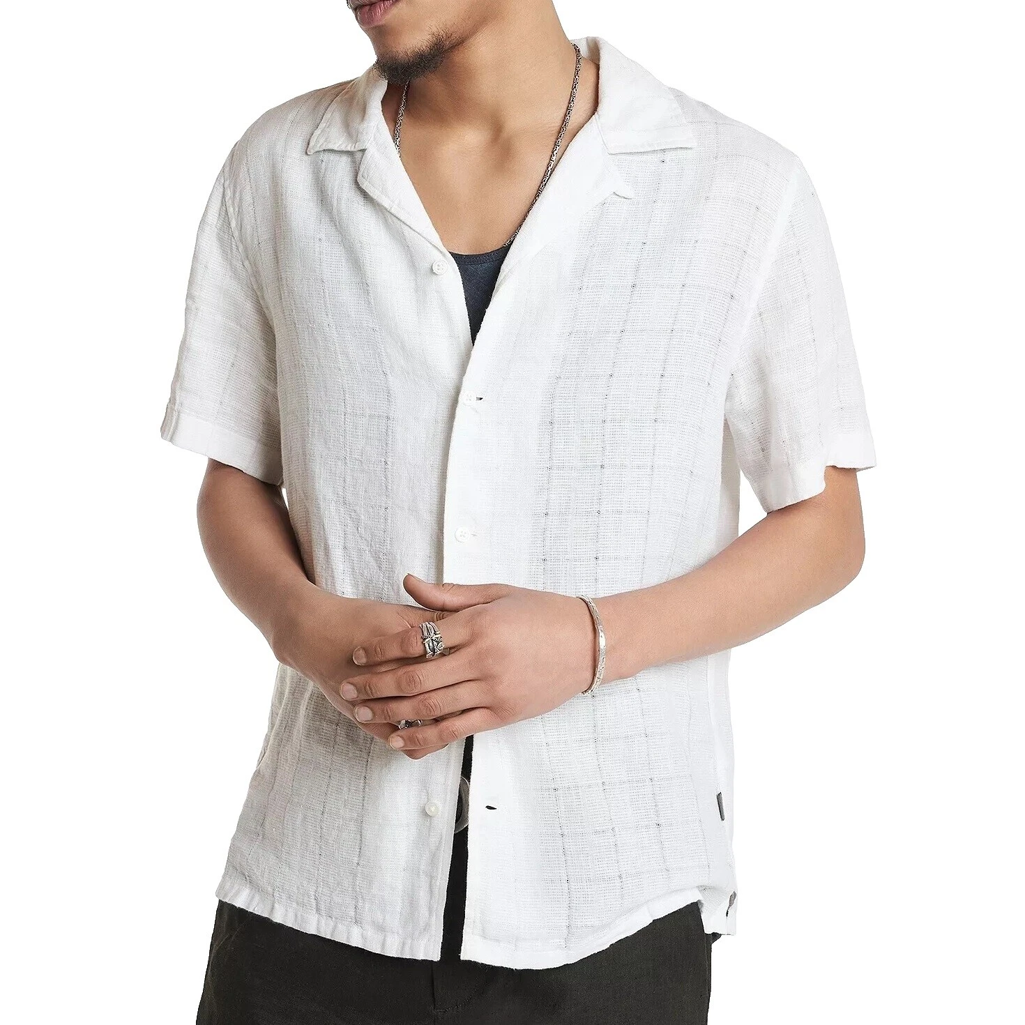 Botón informal Lino John Varvatos-Down Shirts for Men